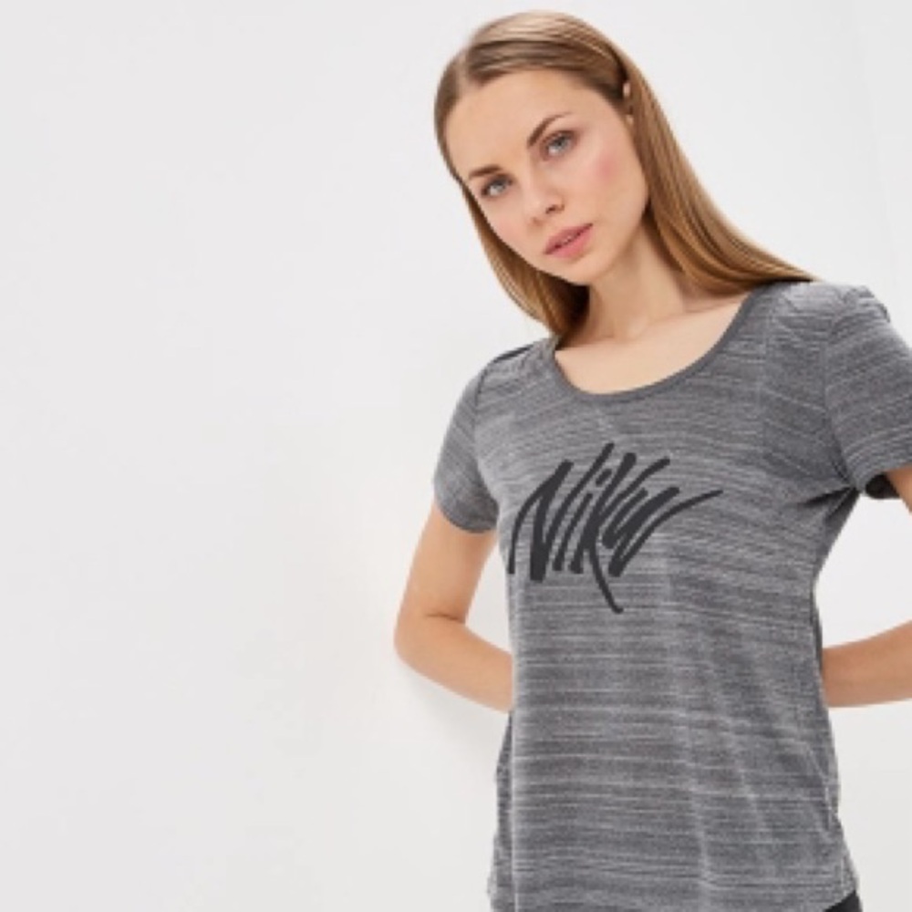 Nike Grey Dri-Fit Cutout Shirt